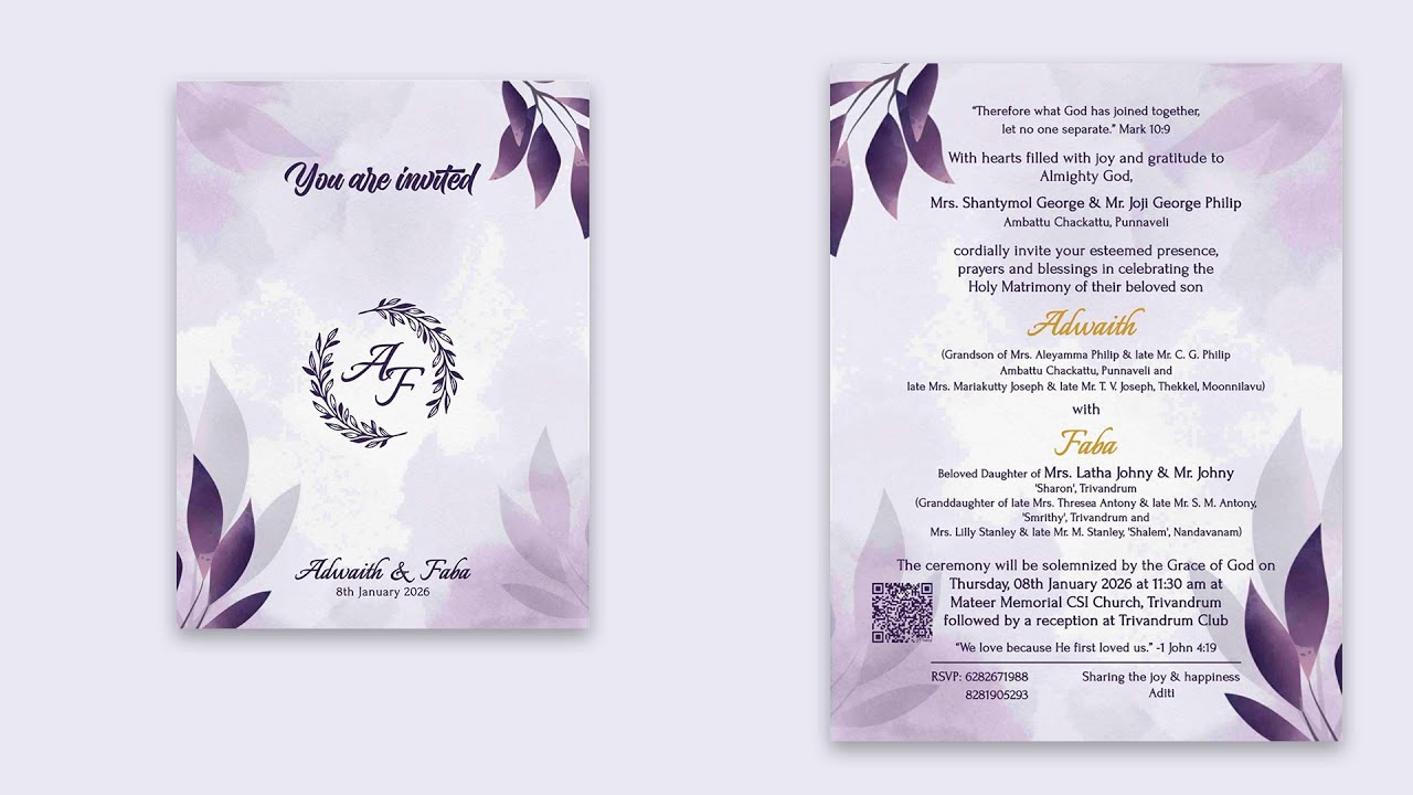 Adwaith & Feba ll Wedding ll On 8th January 2026