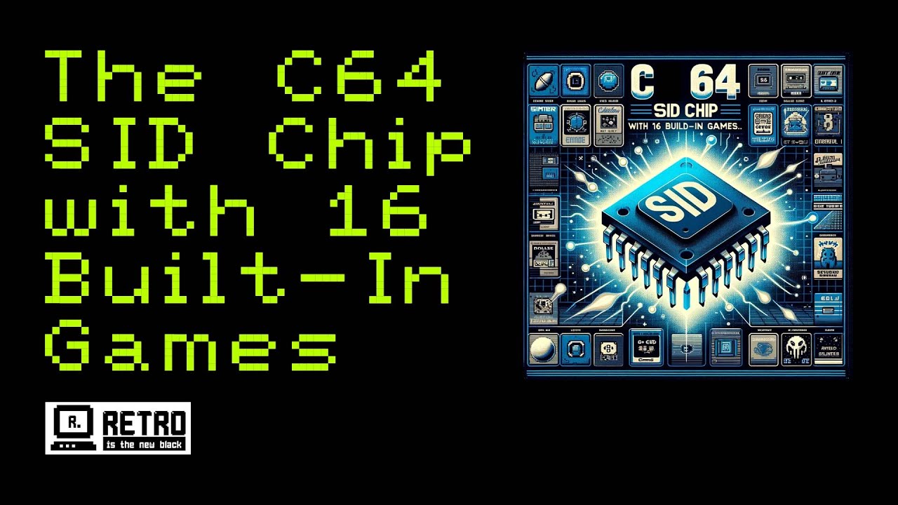 A C64 SID chip with 16 built in games for $8 - C64 SID replacement #pcbway #commodore