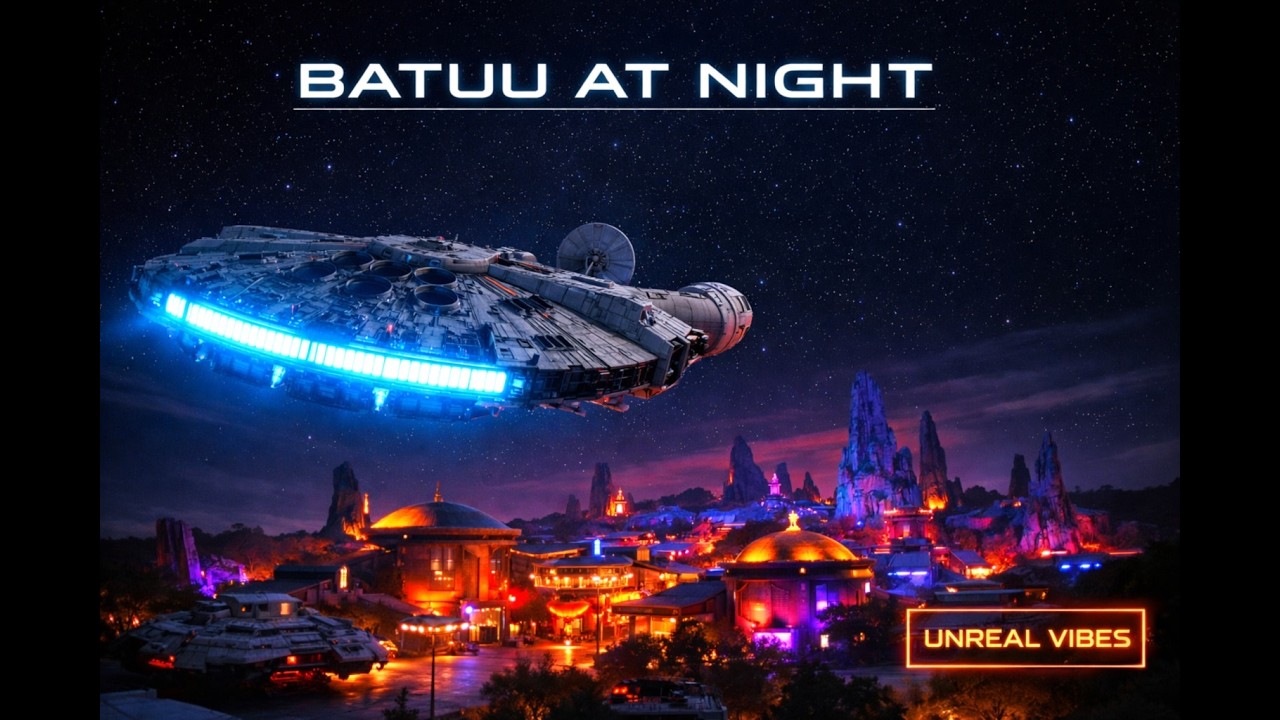 Star Wars: Galaxy's Edge AT NIGHT | The Full Immersive Experience 🌌✨