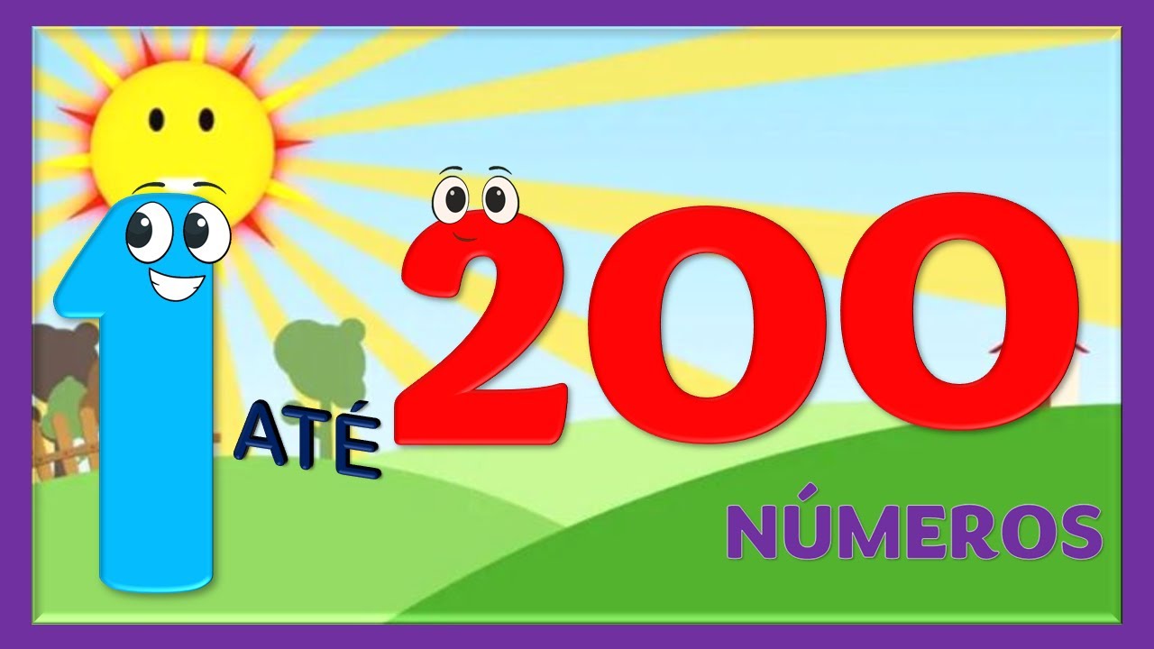 Contando os números do 1 até o 200 - Matemática para crianças / Educação Infantil