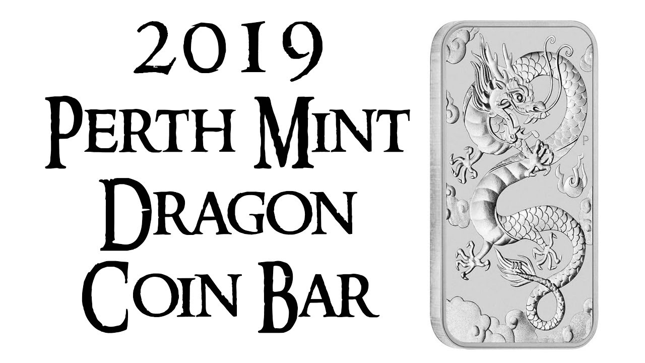 2019 Perth Mint Silver Dragon Coin Bar