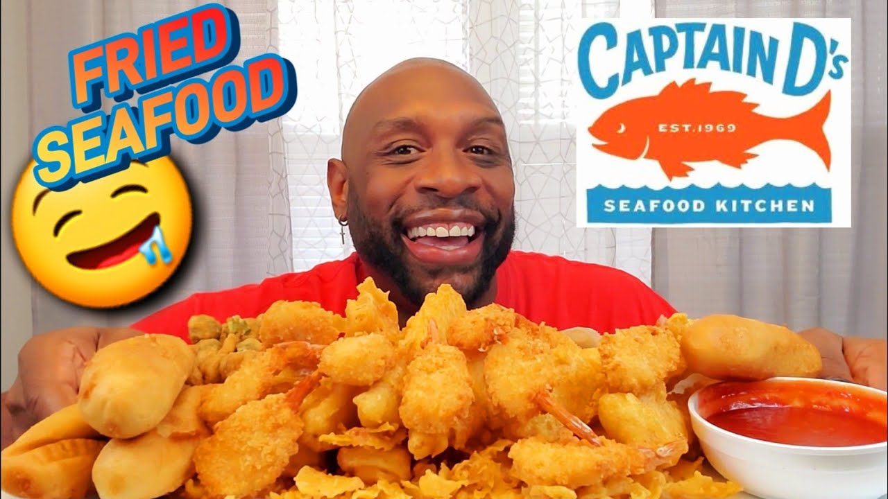 CAPTAIN D'S FRIED SEAFOOD MUKBANG 먹방 ... EATING SHOW 먹방 ... BACK 2 SCHOOL TIME 🤗🤗🤗