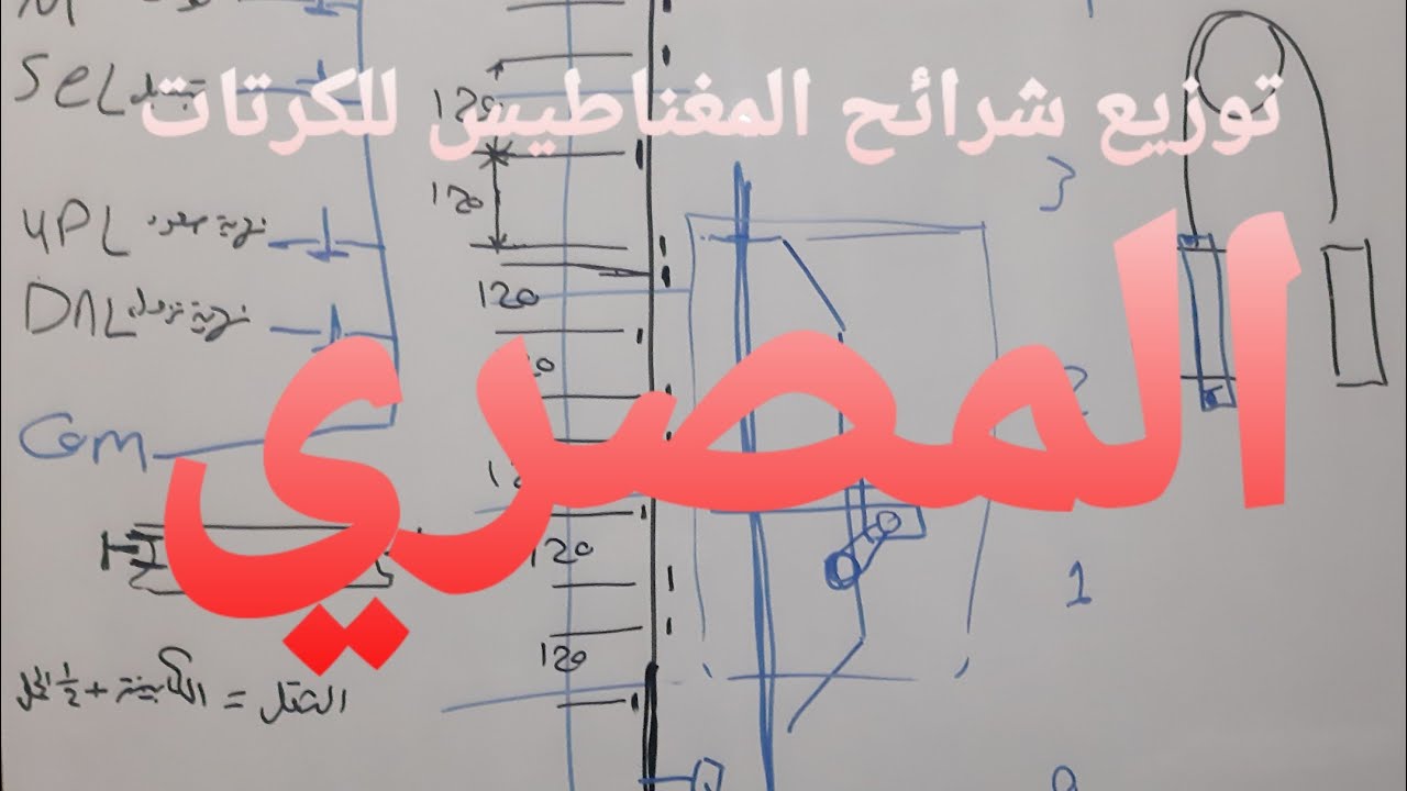 توزيع شرائح المغناطيس للكرتات المصرية