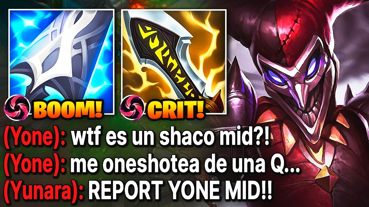 Shaco pero cada Q quita el 90% de vida con esta build de críticos