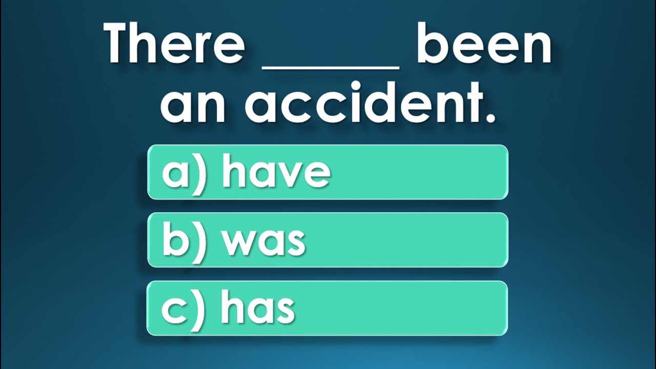 Present Perfect Tense | English Grammar Test