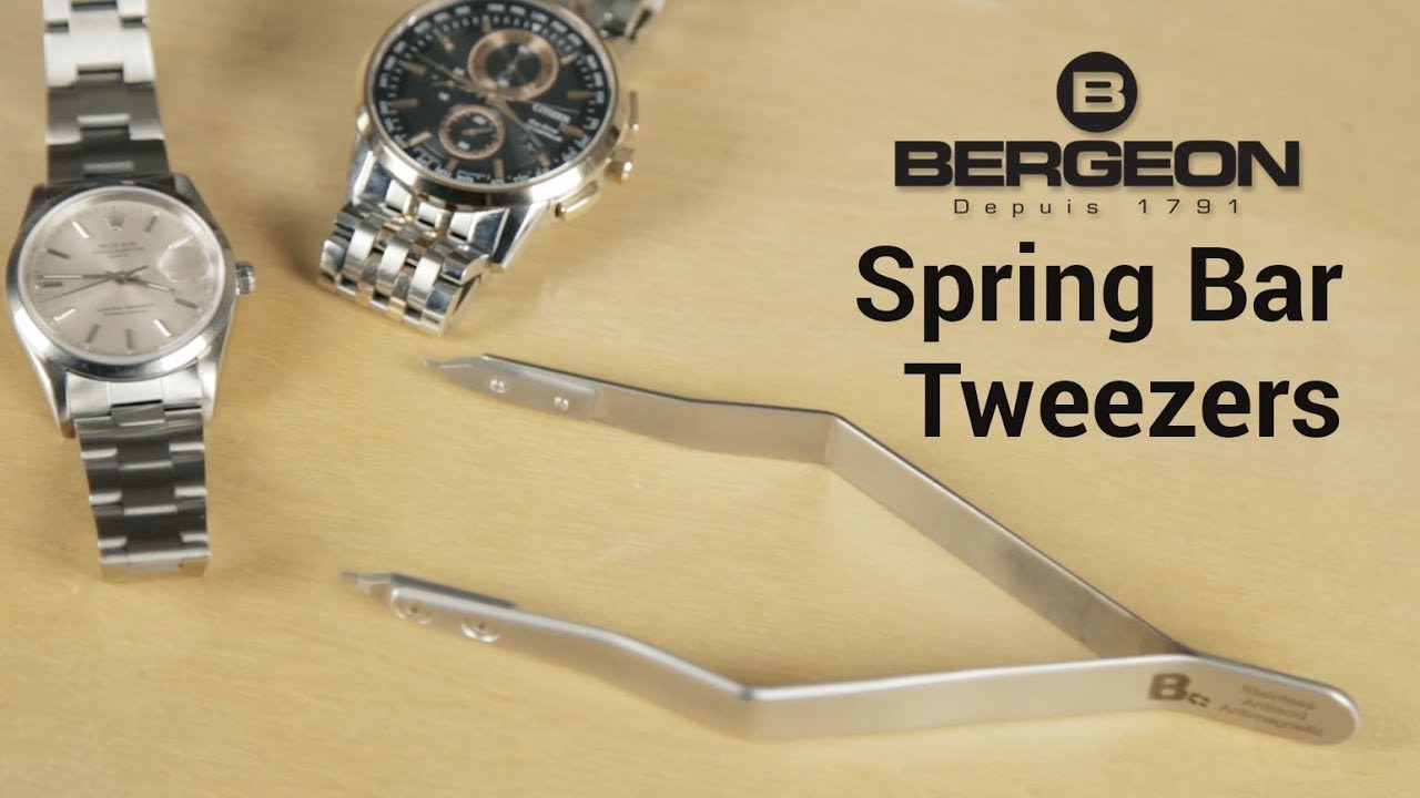 Bergeon 7825 Watchmaker's Spring Bar Tweezers