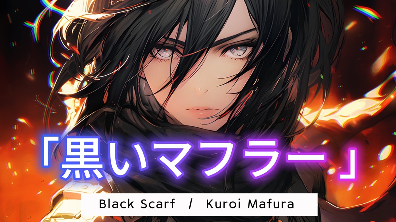 Time4Kaia -  Black Scarf「黒いマフラー」Kuroi Mafura  | Lyric #charactersong #anisong