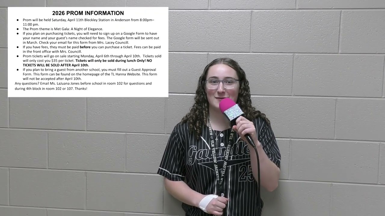 Morning Pledge and Announcements for Thursday 3 12 26