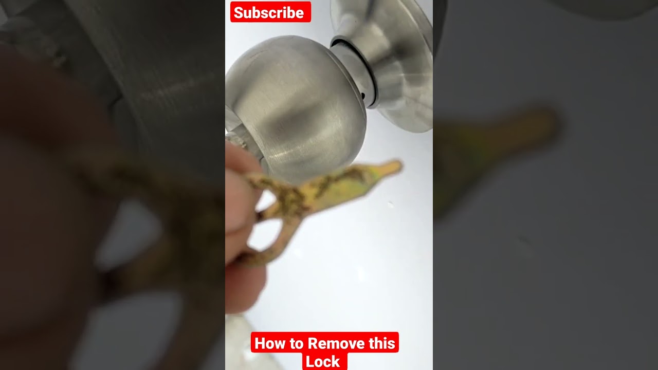 How to remove round  Lock