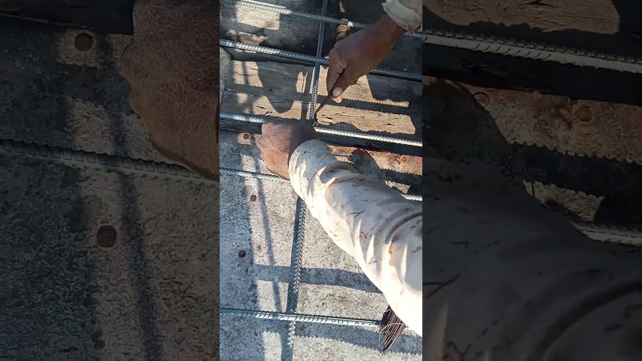 “Construction site ka sabse powerful kaam 💪 | Steel Binding”