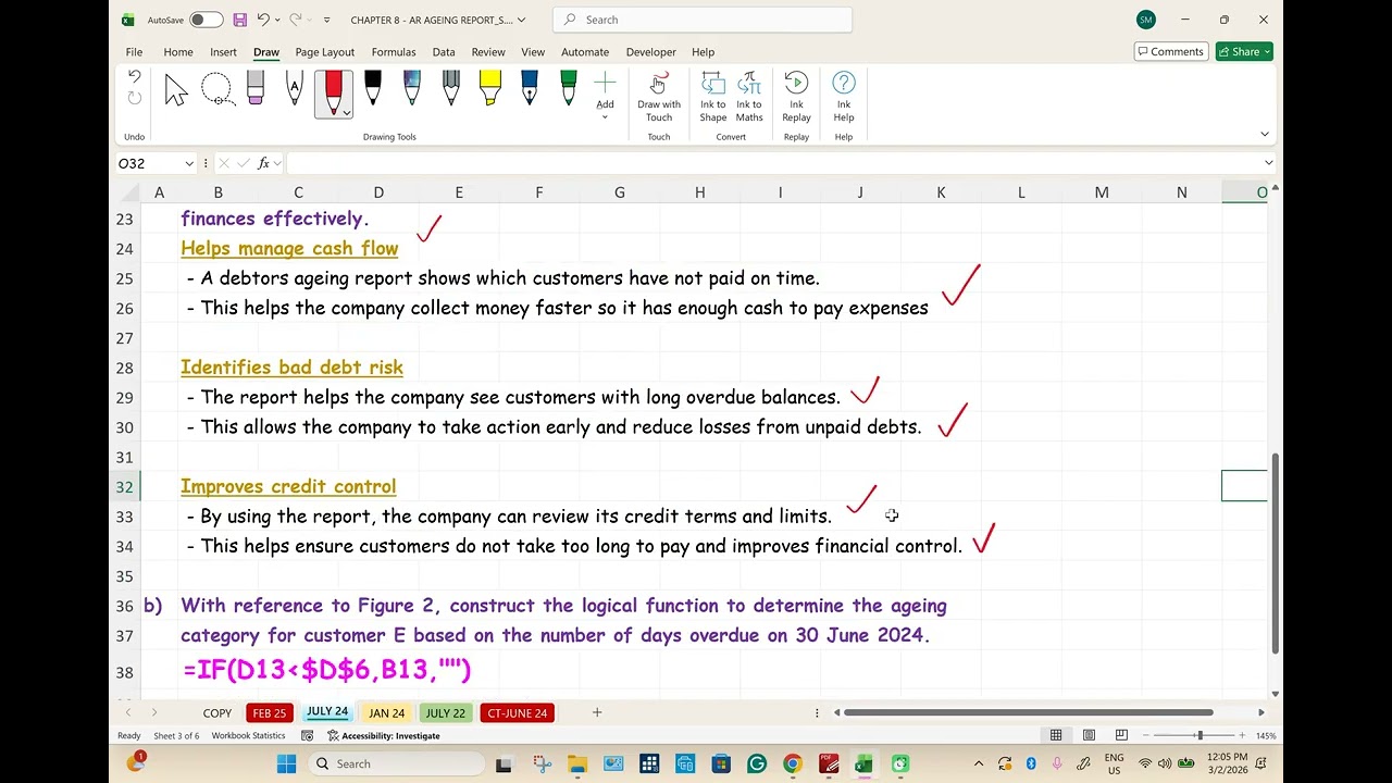 EXCEL AIS205 - JULY 2024 (PART C, 2)