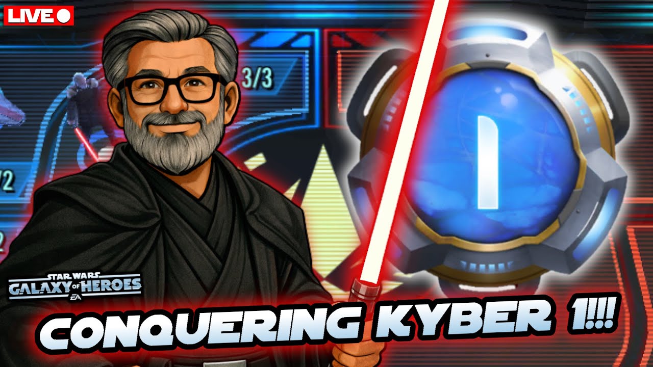 A Win Locks Me in Kyber 1!!  SWGOH Grand Arena LIVE!