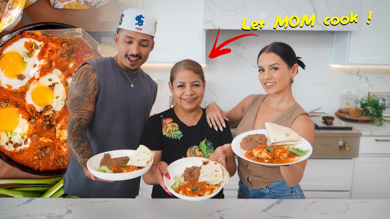 MY MOM COOKED HUEVOS AHOGADOS FOR ME AND ALEX!