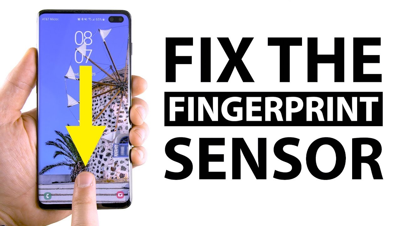 Сканер отпечатков пальцев Galaxy S10: как повысить точность сканирования!