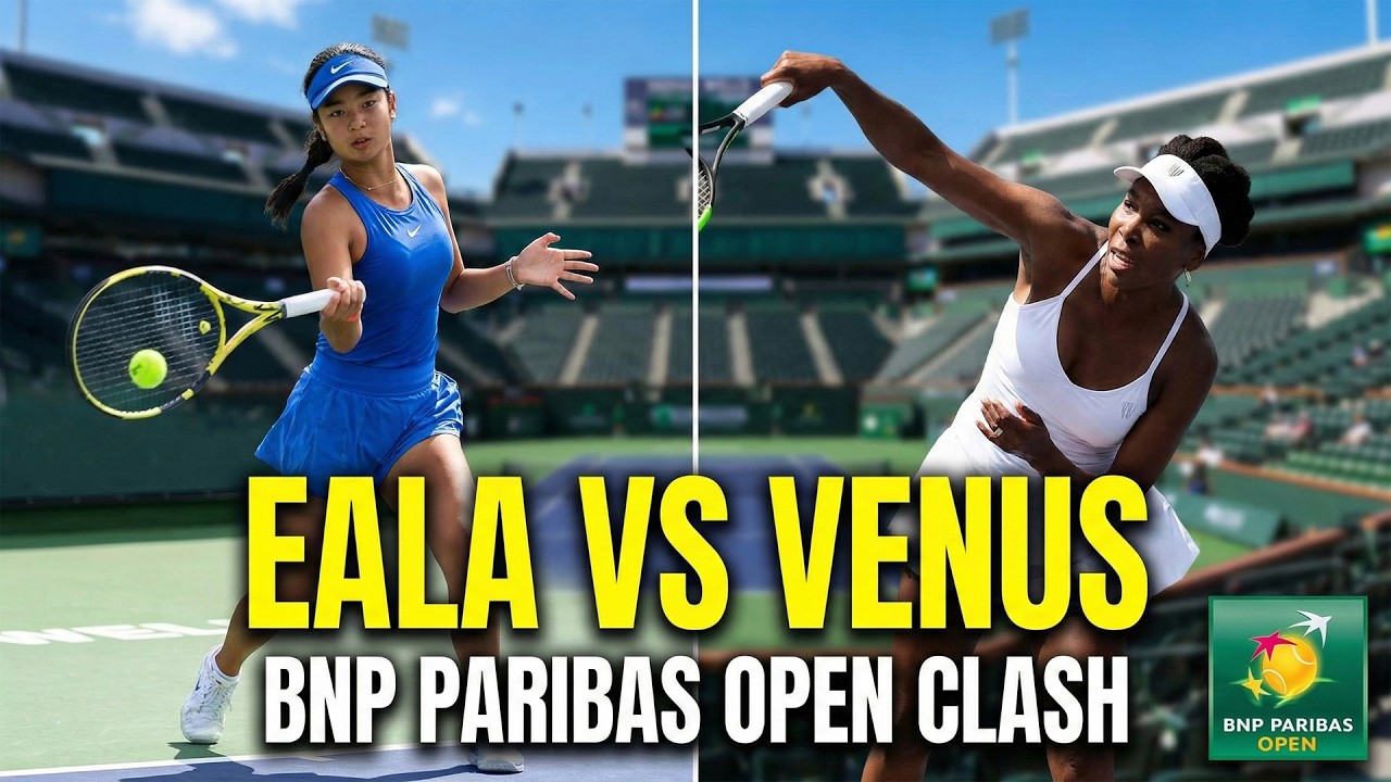Stunning Showdown Alexandra Eala Faces OFF Against Tennis Legend Venus Williams at BNP Paribas Open!
