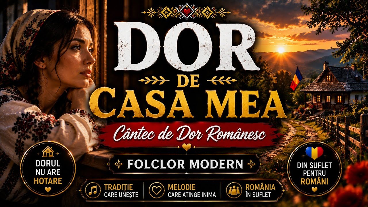 Dor de Casa Mea &ndash; C&acirc;ntec de Dor Rom&acirc;nesc | Folclor Modern