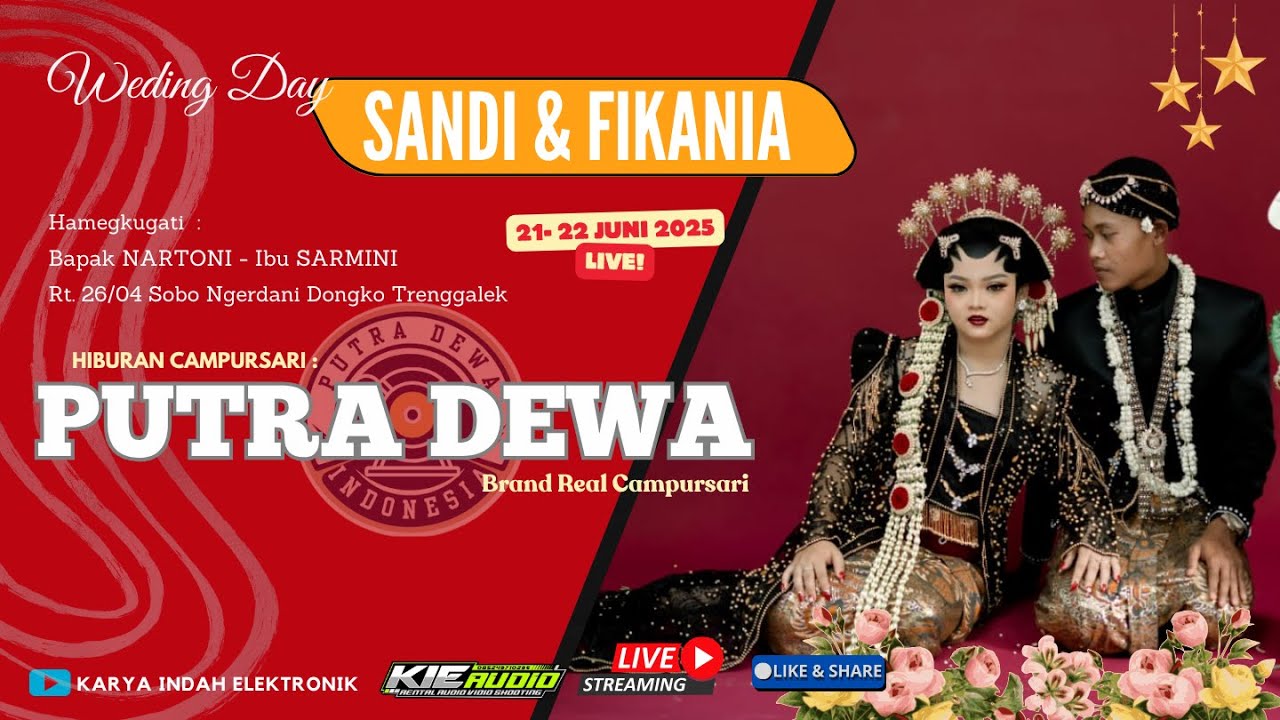 🔴⭕Live Campursari PUTRA DEWA Dirumah Bapak NARTONI - Ibu SARMINI  Sobo Ngerdani Dongko Trenggalek