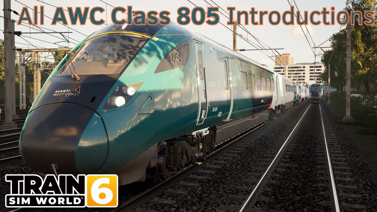 All AWC Class 805 Introductions - Training Center & WCML South - First Look - Train Sim World 6