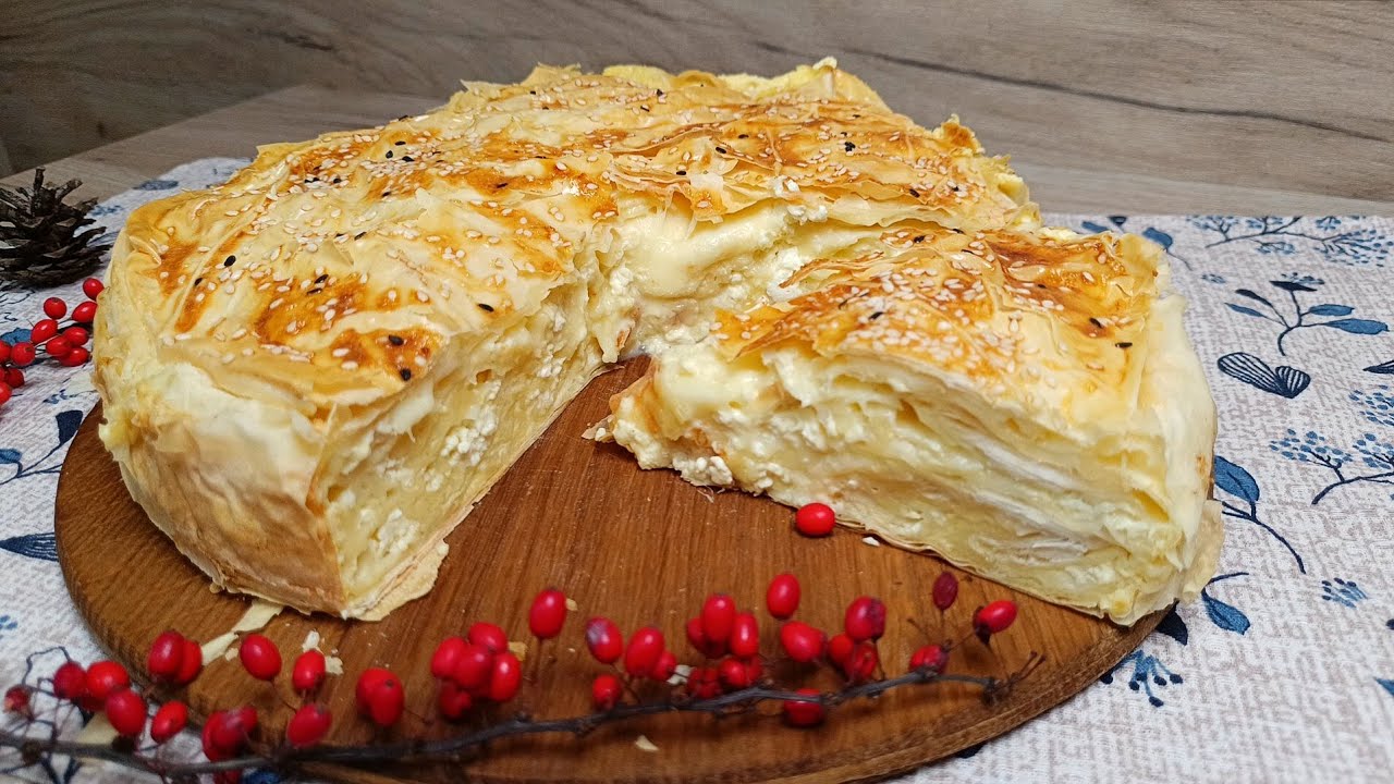 Сырный Пирог из Теста Фило