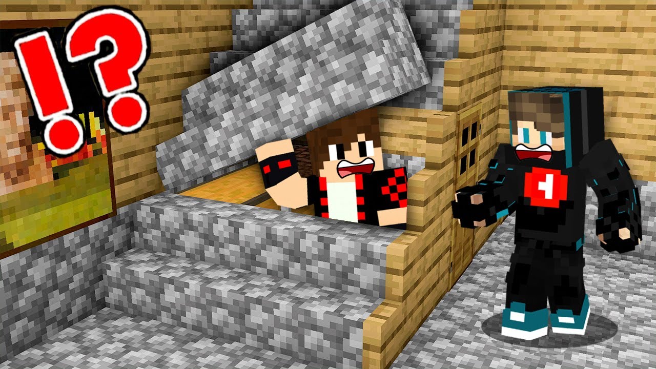 ماين كرافت : الهروب ضد الأختباء ولكن أنا مخفي !!؟ 🔥😱