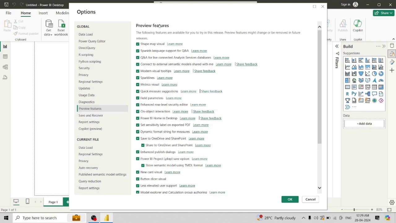 PowerBI Settings | PowerBI Tutorial for Beginners in Hindi