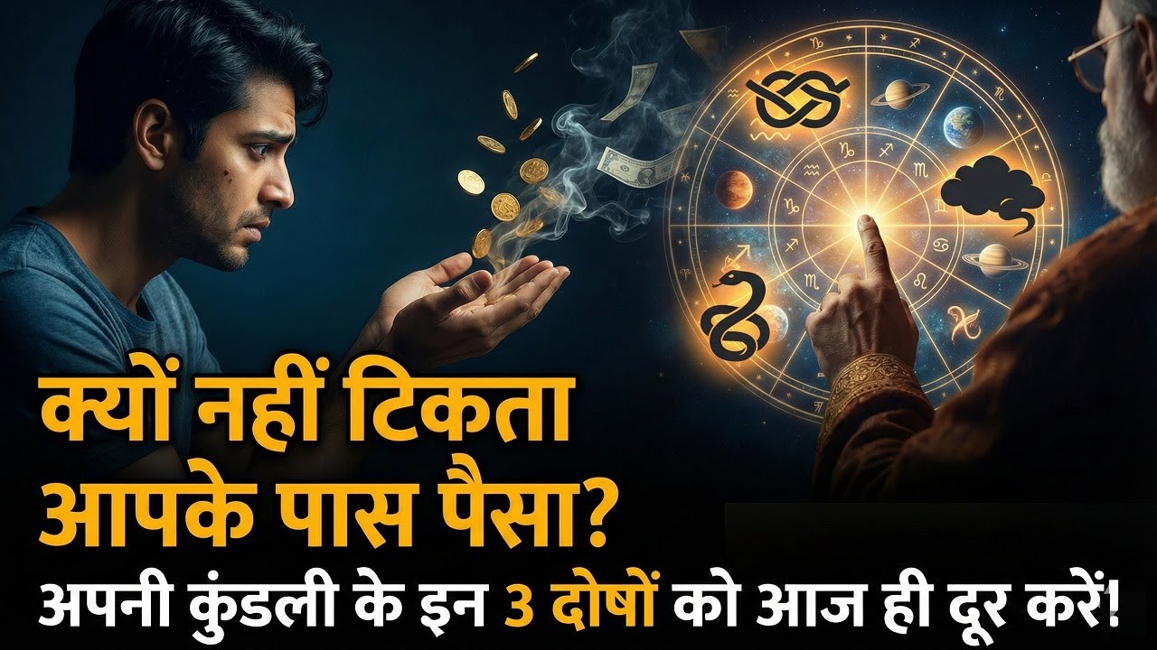 क्यों नहीं टिकता आपके पास पैसा? अपनी कुंडली के इन 3 दोषों को आज ही दूर करें!