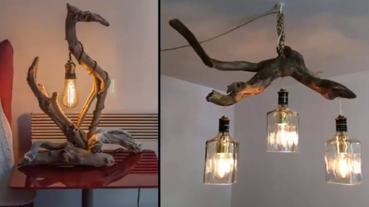 ​​DIY driftwood lights / you can do it yourself