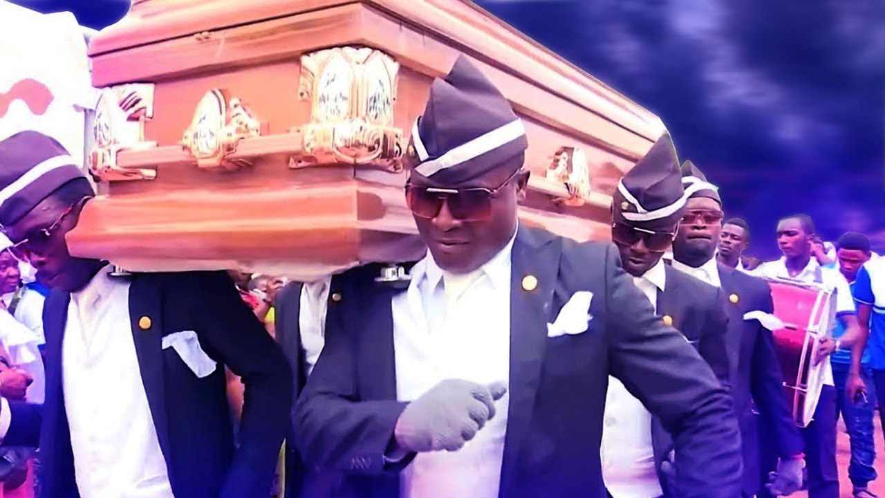 Dancing Funeral Coffin Meme   (Original  4K)