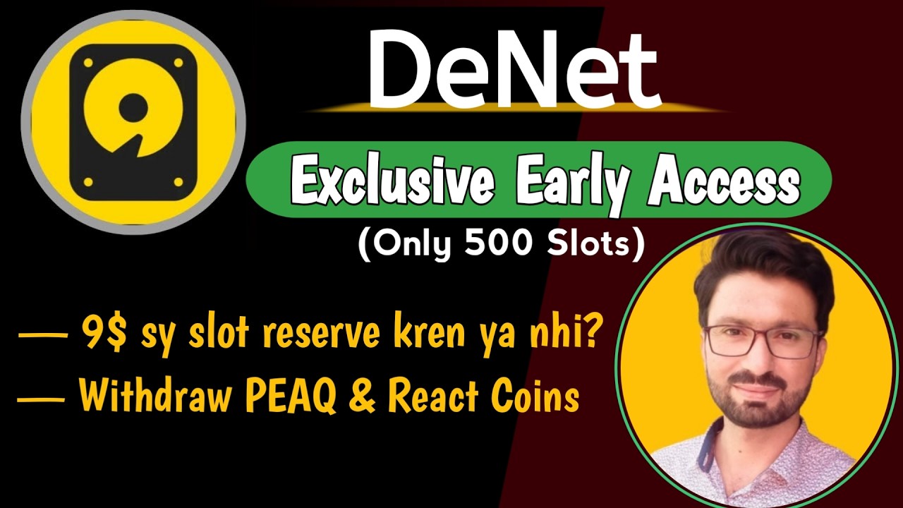 deNet Storage Exclusive Early Access | deNet withdrawal Wallet | deNet WatcherNode New Update