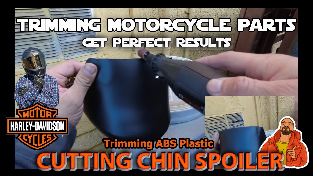 How To Trim Plastic Motorcycle Parts - Making a Chin Spoiler Fit on my Sportster