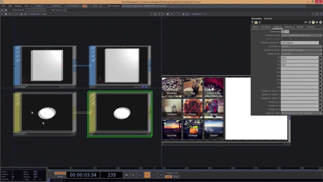 THP 494/589 | Image Selector - Instance Method | TouchDesigner