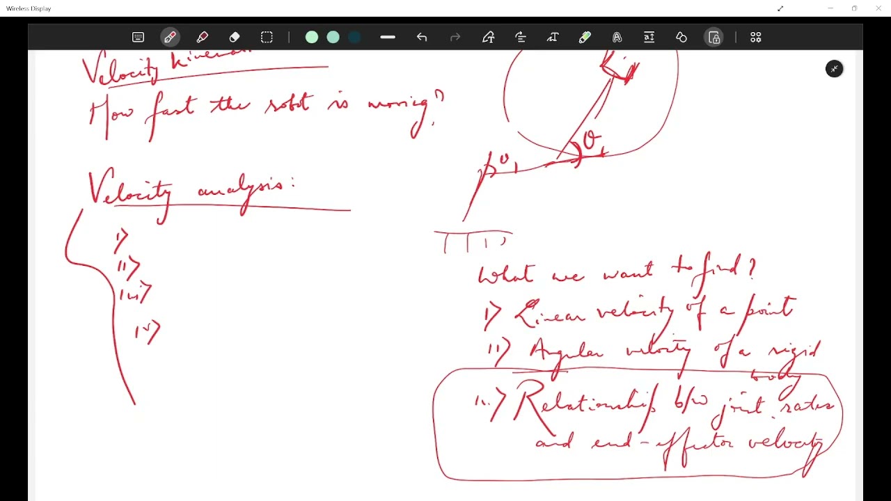 NPTEL Week 6 Robotics: Basics and Selected Advanced Concepts ME01 Interaction session