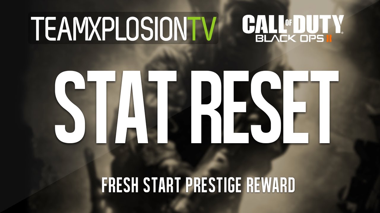 Black Ops 2: Stat Reset 