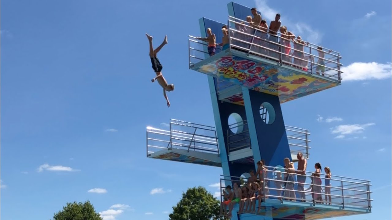 FREIBAD NORDHORN ZWEMBAD DUITSLAND DEZE HOOGTE IS ECHT DUIZELINGWEKKEND