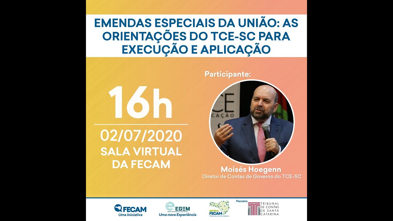 Emendas especiais da União: As orientações do TCE-SC para execução e aplicação.