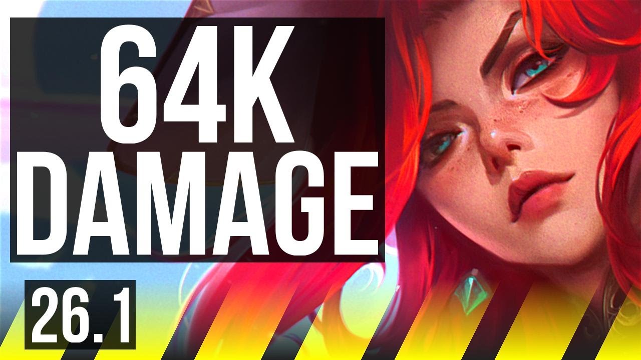 MISS FORTUNE & Rakan vs NILAH & Nami (ADC) | 64K damage | EUNE Master | 26.1