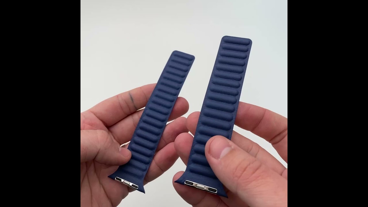 OneLounge Leather Link Magnetic Baltic Blue for Apple Watch 42mm | 44mm (M | L) OEM