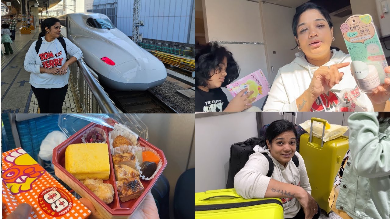 BENTO BOX LUNCH IN JAPAN BULLET TRAIN (Shinkansen) - Tokyo to Hiroshima - JAPAN VLOG 9