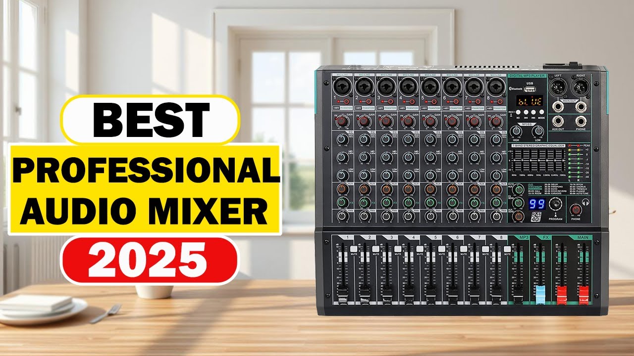 Top 5 Best Professional Audio Mixers 2025 - 6 to 8 channel Mixer