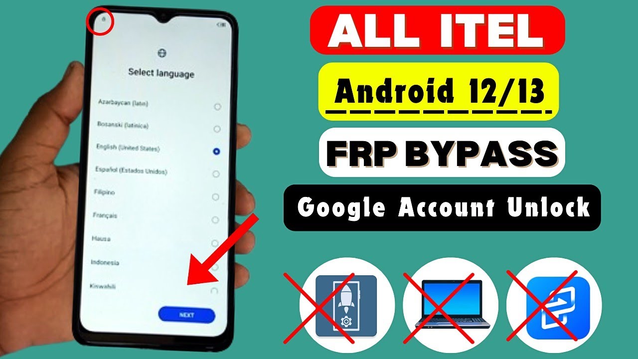 All Itel Android 12/13 FRP Bypass/Unlock - Without Activity Launcher 2024 | All Itel Frp Lock Unlock