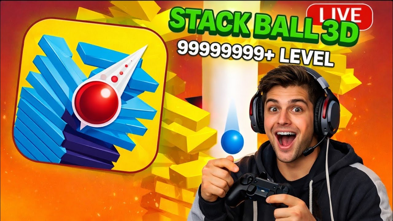 Stack ball live 88! 🎮🔴 #live #stackballlive #shortlive #livefeed