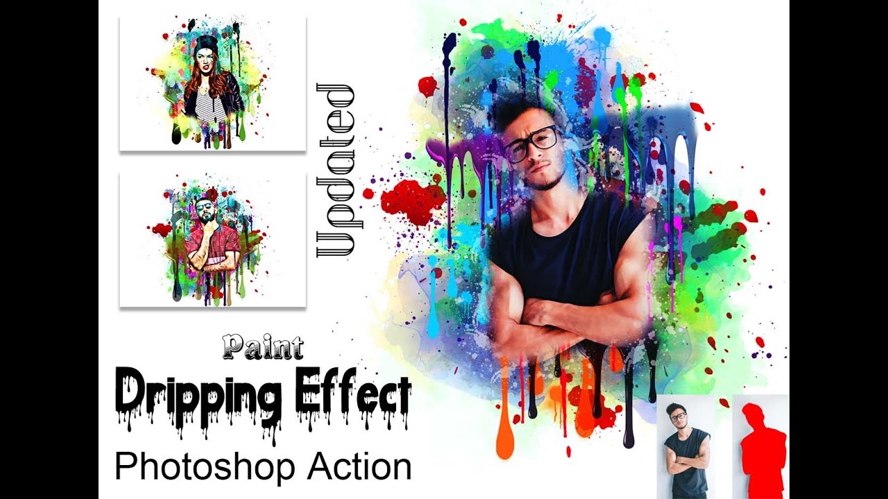 Paint Dripping Effect Photoshop Action