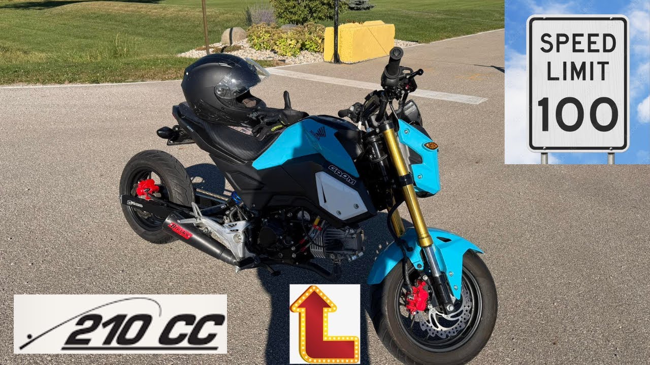 Наконец-то разогнался до 100 миль в час на Honda GROM!