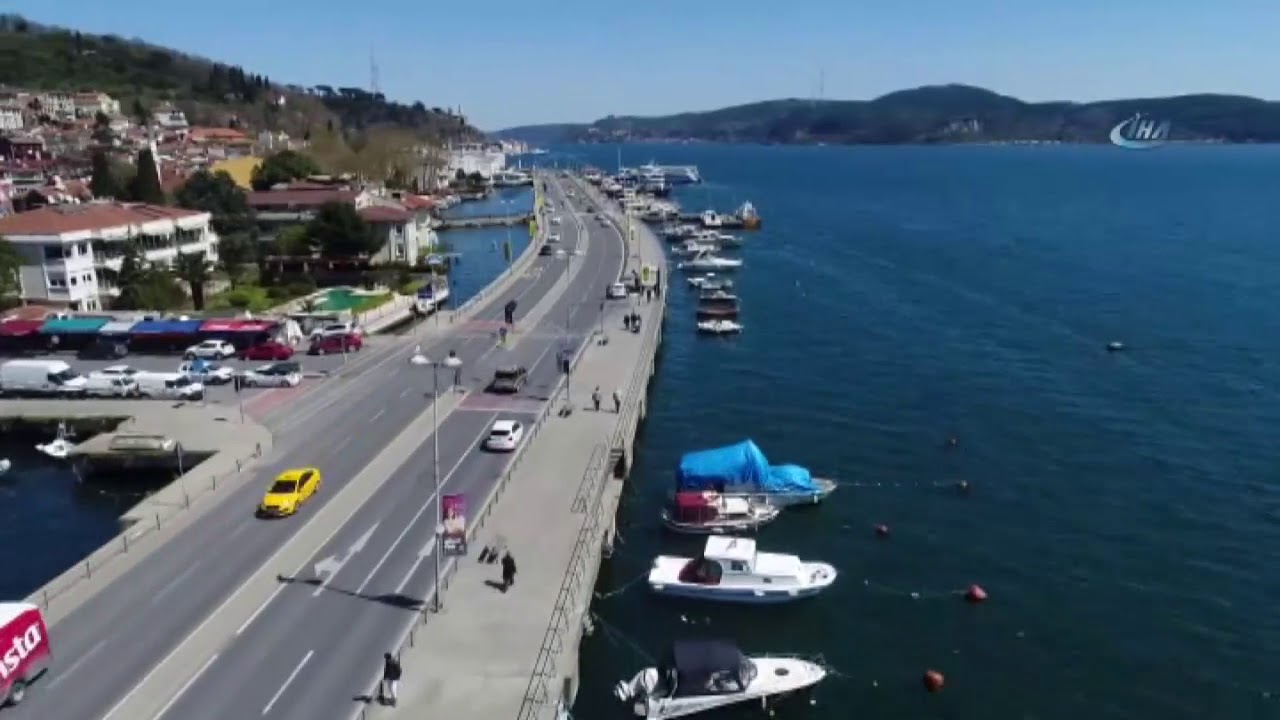 Korkuluklarına Kavuşan Sarıyer Sahili Havadan Görüntülendi