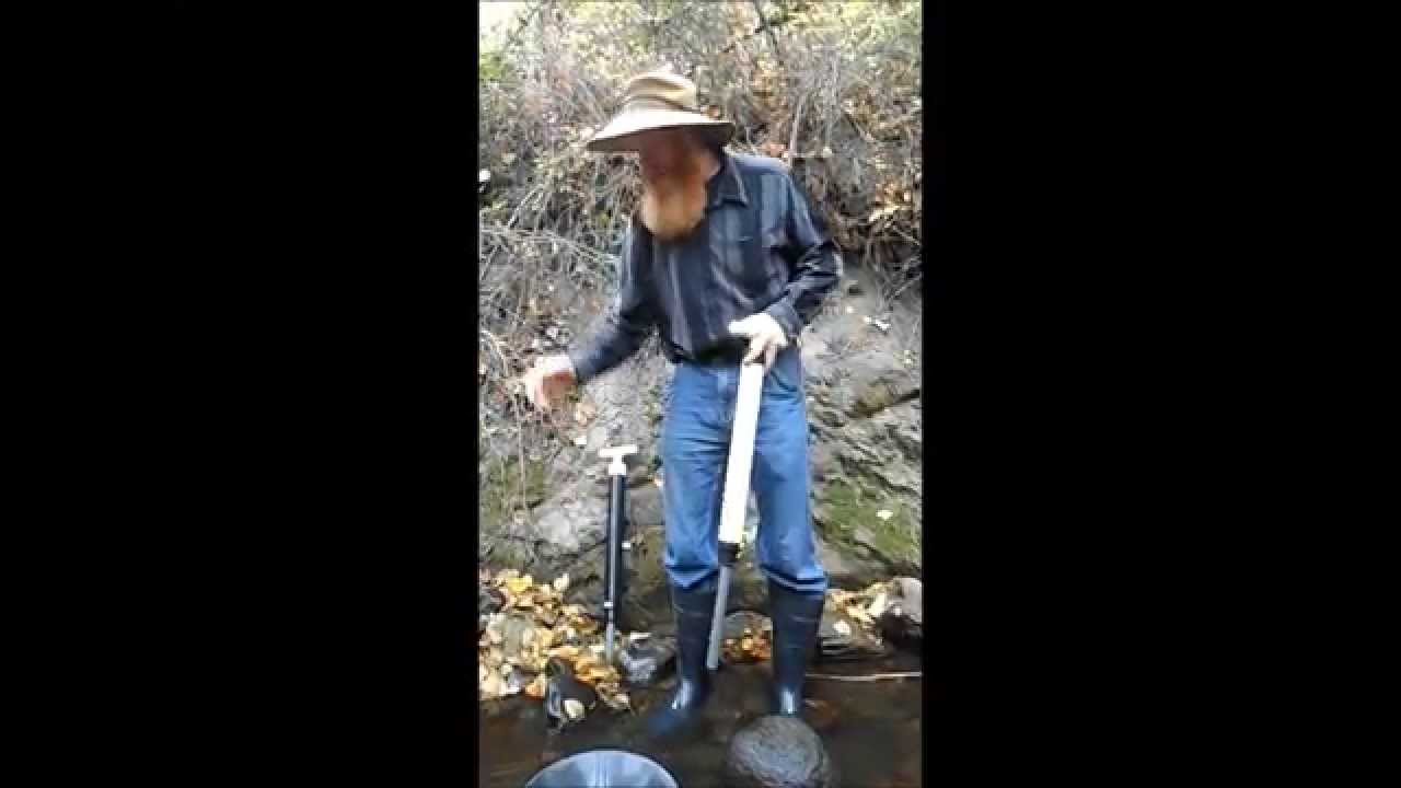 Using a bedrock sucker, Sniping for gold
