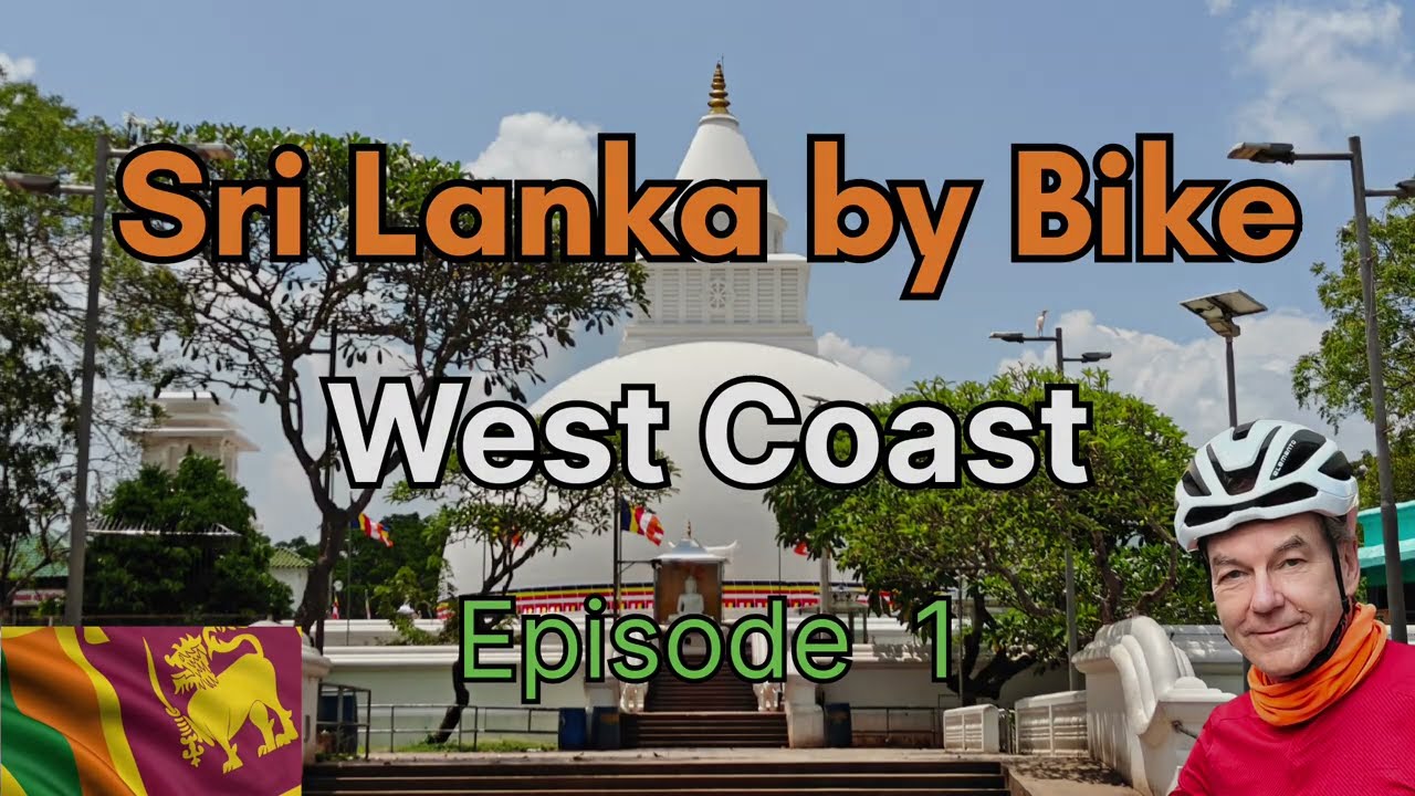 Travelling by bicycle in Sri Lanka.