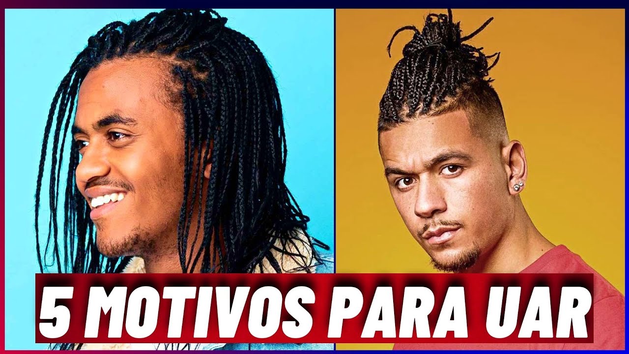 Faz CRESCER o CABELO ? TRAN&Ccedil;AS MASCULINAS -Box Braids Twist for men Nag&ocirc; Homem negro Dread rastafare