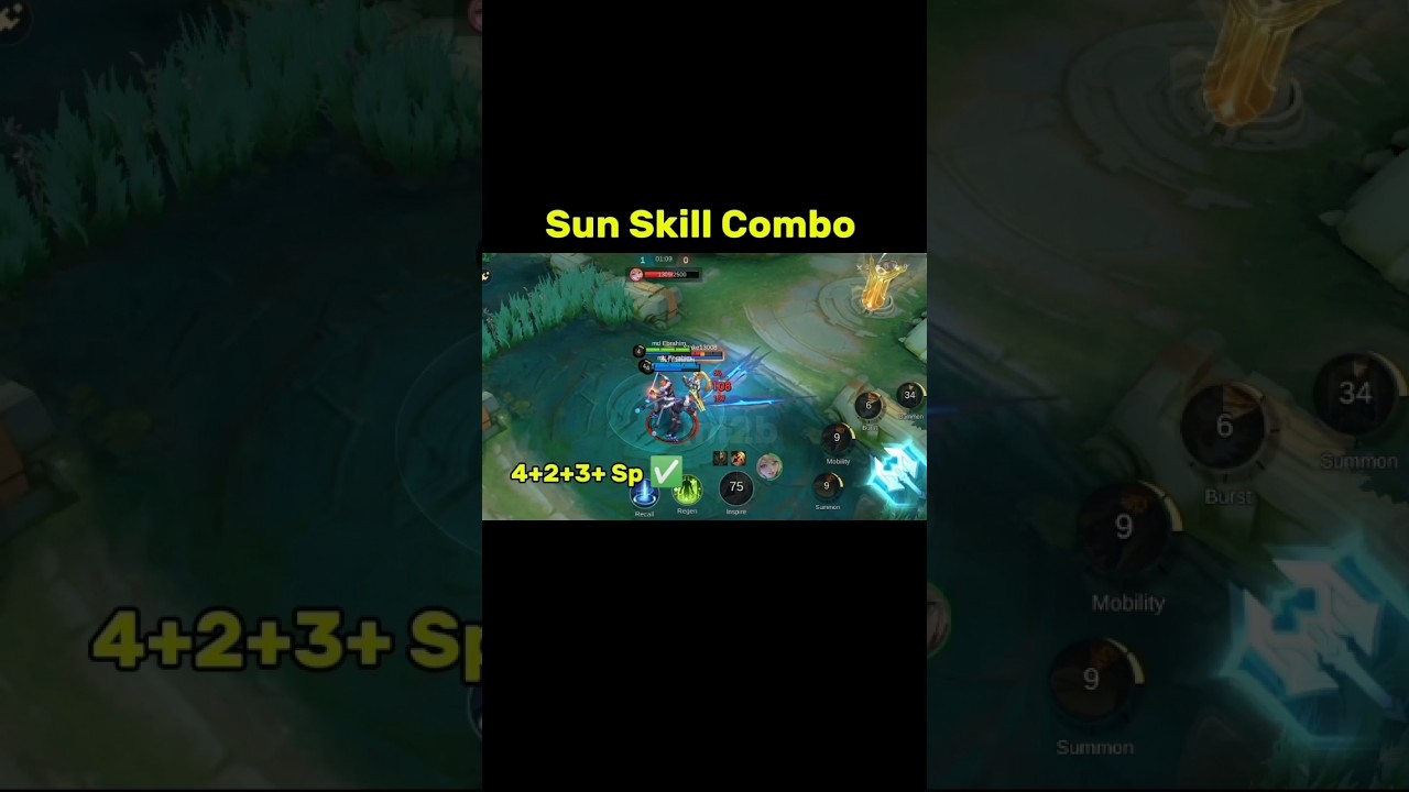 Sun Skill Combo Tutorial Mobile Legends #ml2b #sun #mlbb #tutorial #mobilelegends