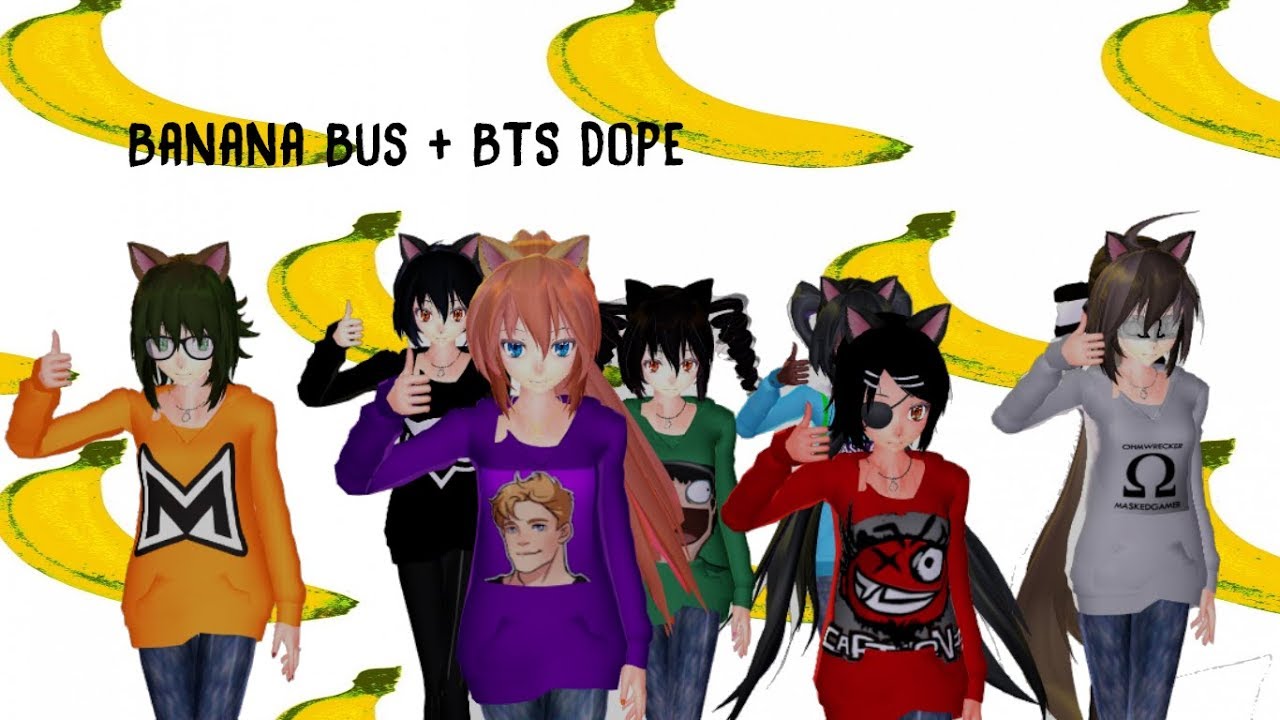 [MMD] Banana Bus Crew + BTS Dope