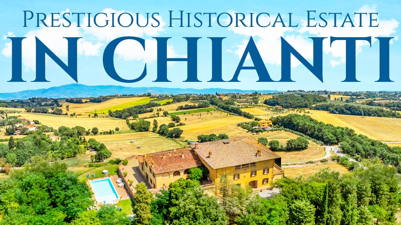 TOURING a Luxurious PERIOD VILLA For Sale In Chianti | Lionard